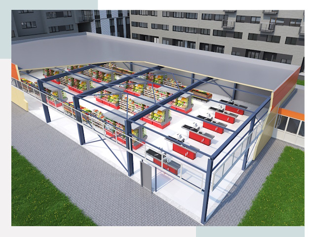 Строительство магазинов в Пятигорск от 616 руб. за м²