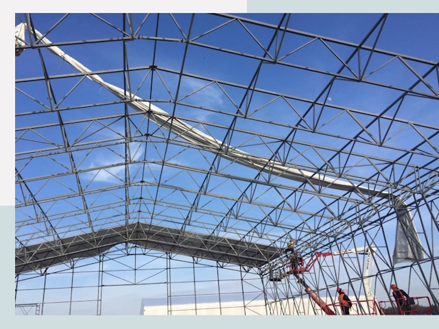 Шатровые ангары от 616 руб. в Пятигорске и Ставропольском крае