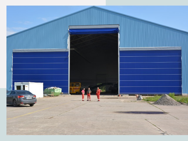 Ангарные ворота в Пятигорск от СтальСтрой-Птг по цене 616 руб.