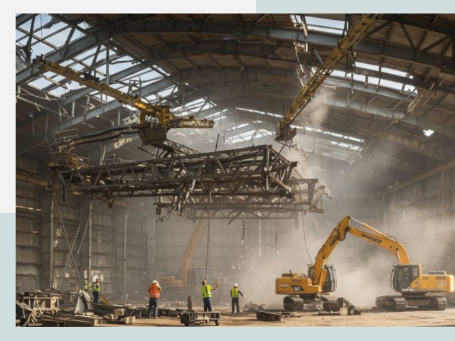 Демонтаж ангаров в Пятигорске от 616 руб. за м²